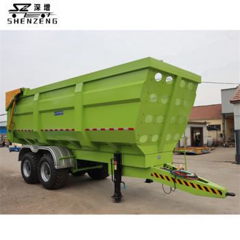 20噸液壓后卸青儲拖車